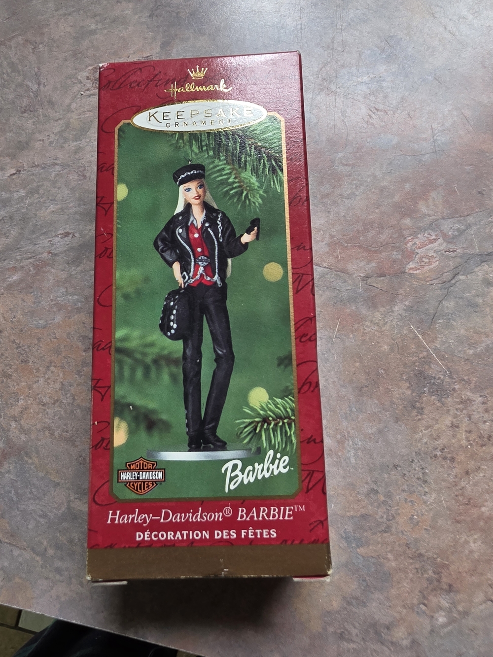 Hallmark Keepsake Harley-Davidson Barbie Ornament - Black & Red